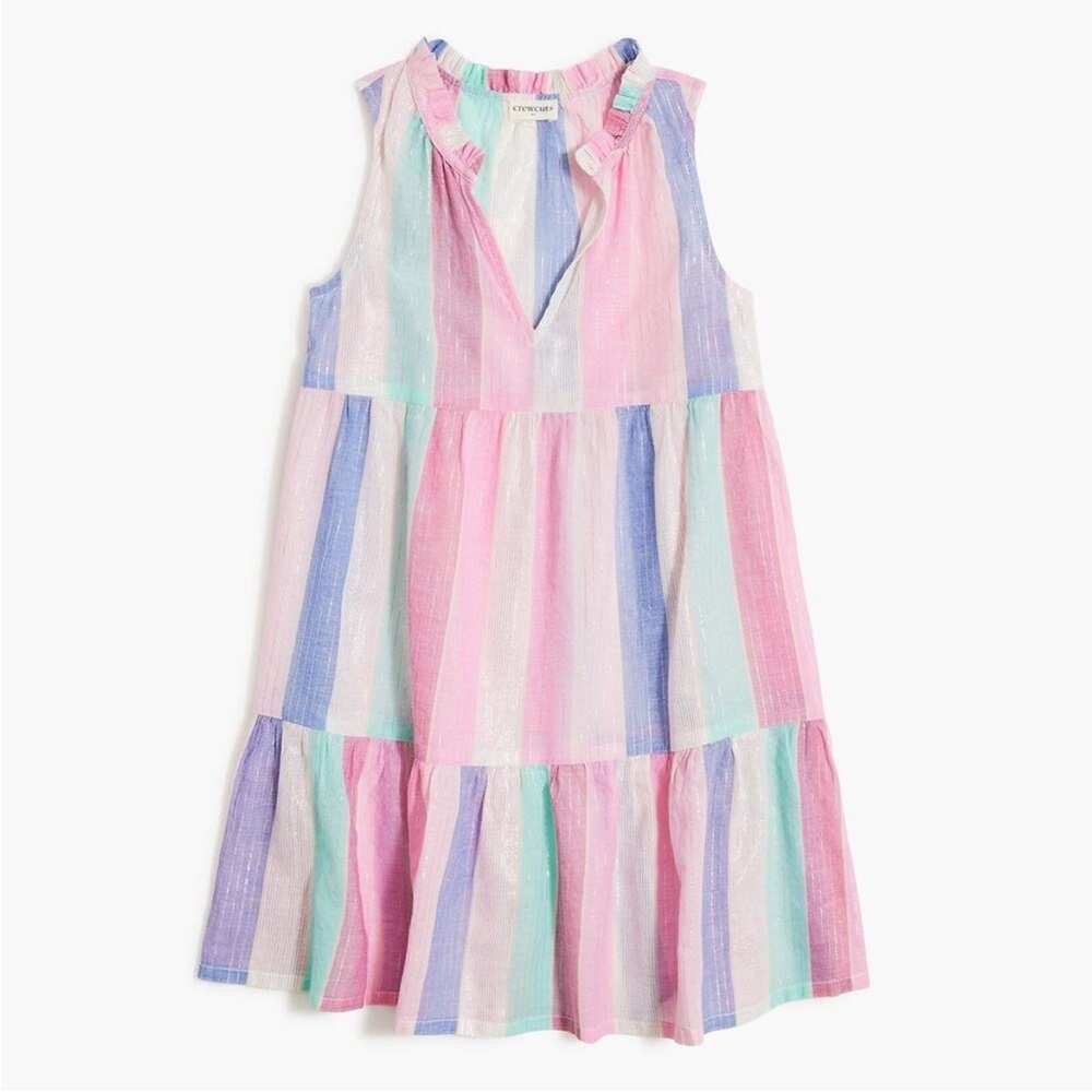Crewcuts Pastel Striped Kids Coverup EUC